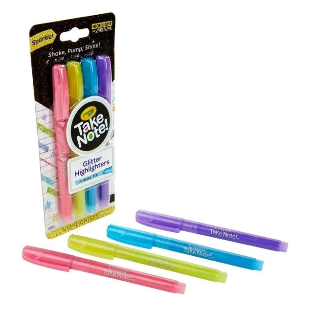 Crayola Glitter Highlighers 4pk