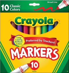 02259 Pk10 Crayola Marker Broad Classic