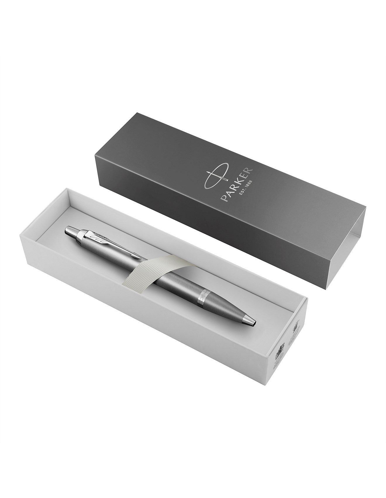 Pen Parker Bp Im Writing Rituals Grey Finish Chrome Trims