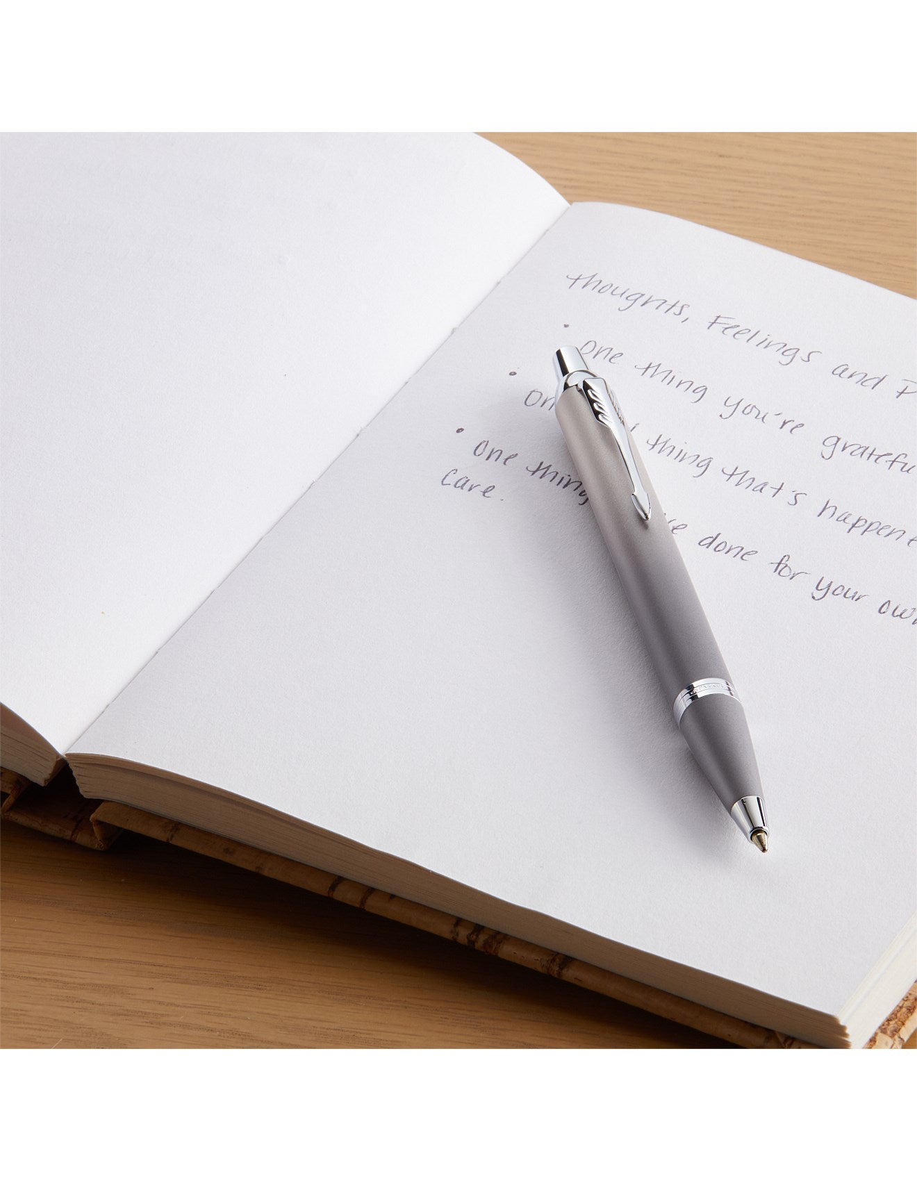 Pen Parker Bp Im Writing Rituals Grey Finish Chrome Trims