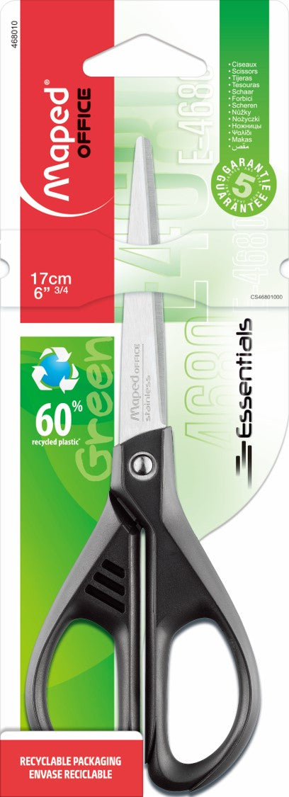 Scissors Maped 17cm Essential Green Hs