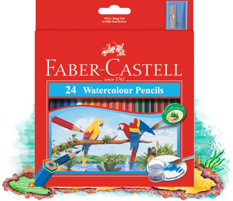 12038 Pk24 Watercolour Pencils Faber