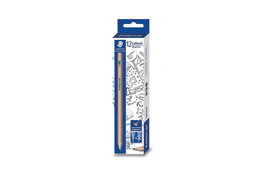 2b Staedt Natural Lead Pencil Bx 12