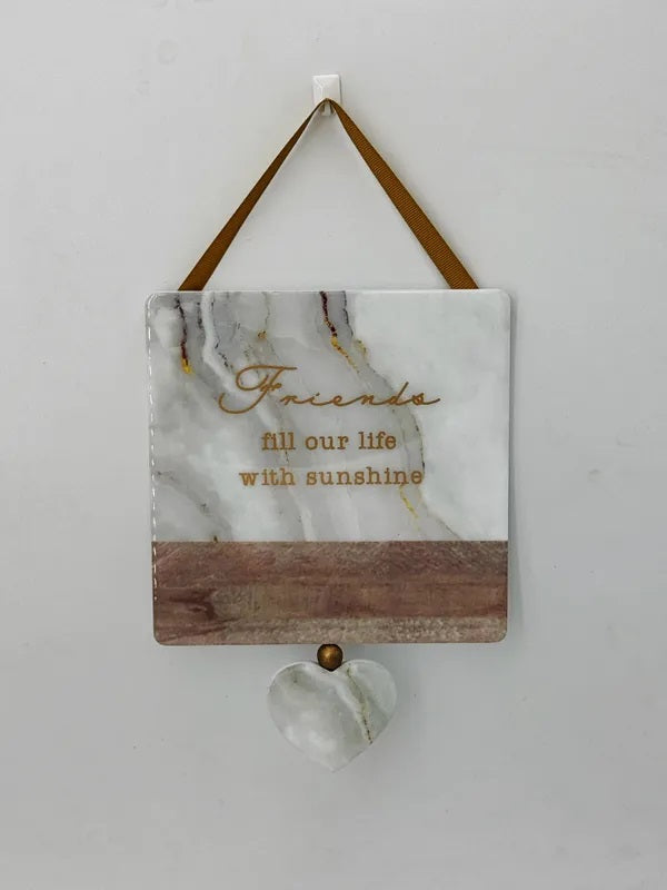 Heartfelt Hanging Plaque Friends