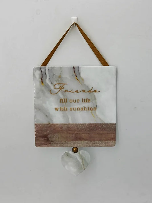 Heartfelt Hanging Plaque Friends