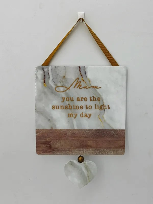 Heartfelt Hanging Plaque Mum