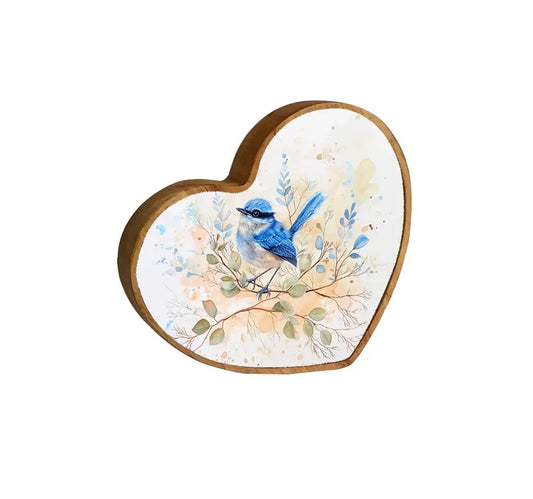 Blue Wren Luminous Heart