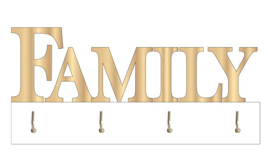 Family Key Hanger - White