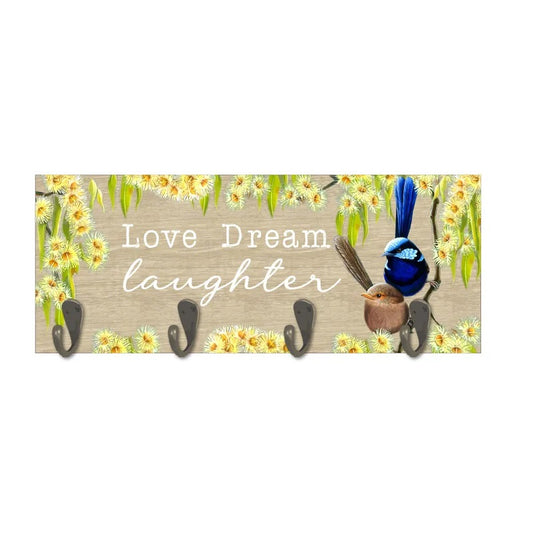 Nature's Grace Love Dream Laughter Key Hanger