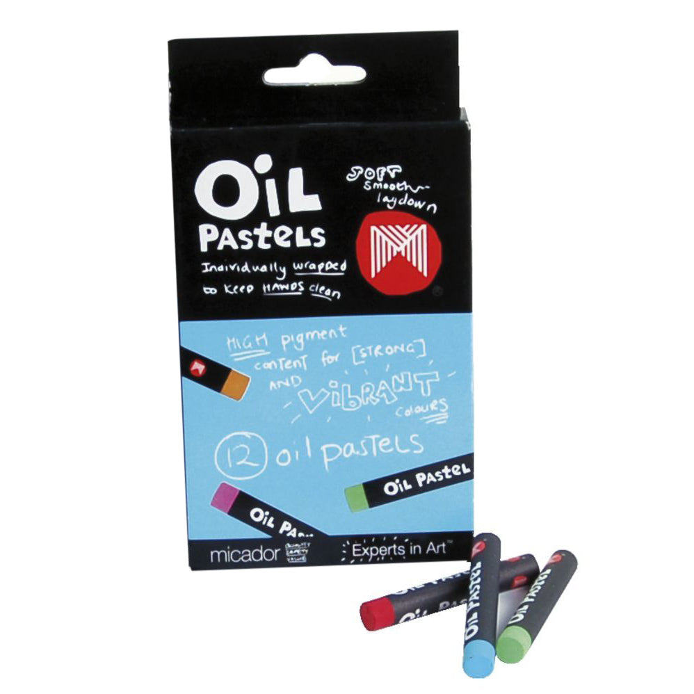 12950 Pk12 Oil Pastels Micador Small