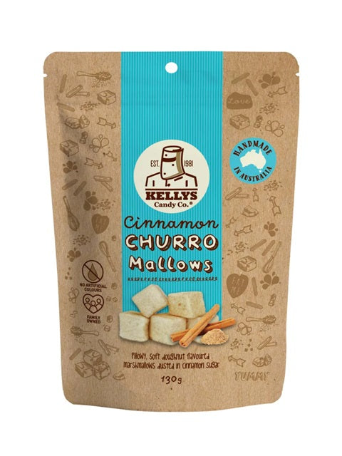 Kelly Candy Cinnamon Churro Mallow 130g Pouch
