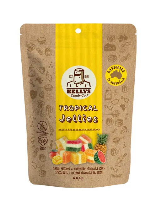 Kelly Candy Tropical Jellies - 220g
