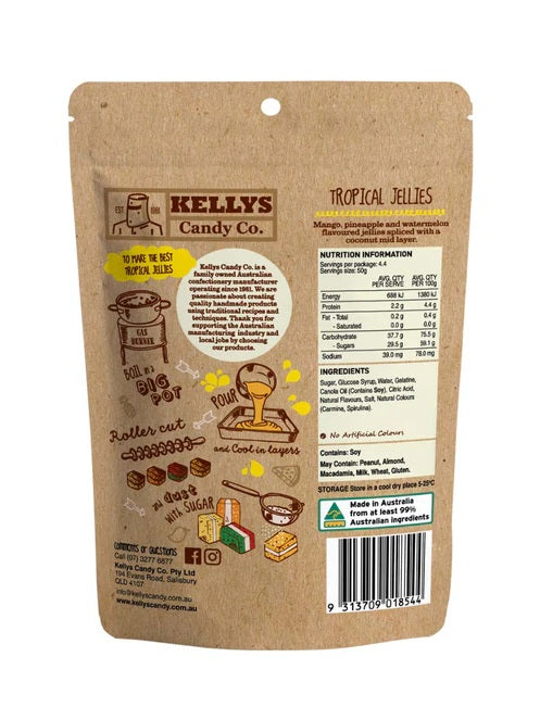 Kelly Candy Tropical Jellies - 220g