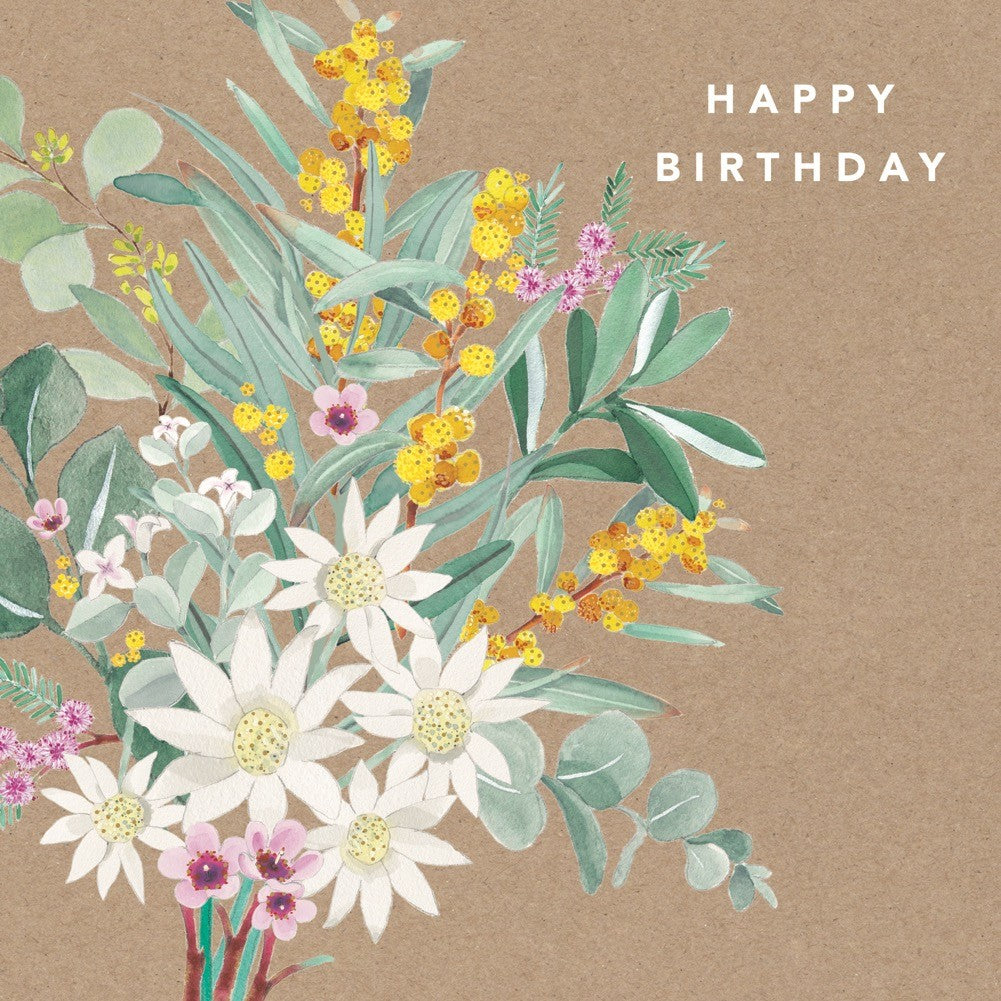Card Botanic Native Floral Bouquet