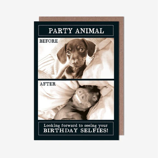 Party Animal - Before After Dog