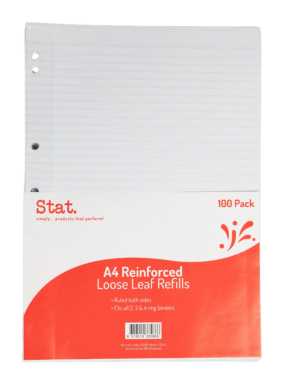 33566 A4 Reinforced Paper 100