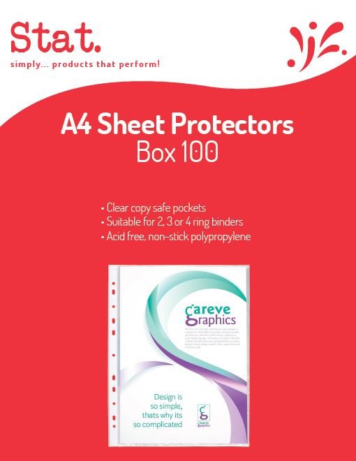 Bx 100 A4 Sheet Protectors Sov