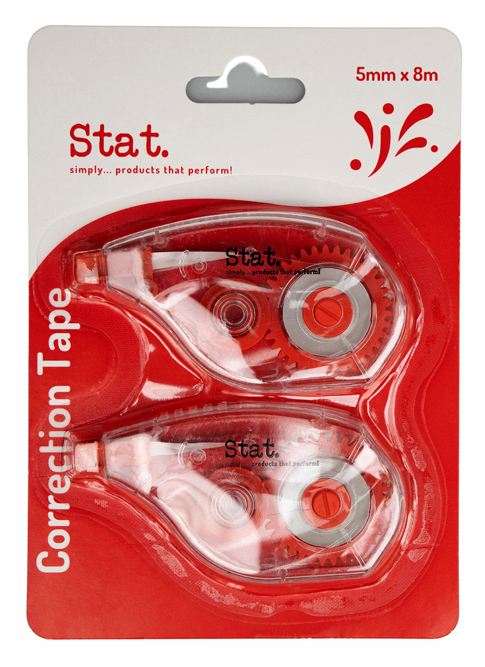 Correction Tape Stat 5mmx8m Pk2