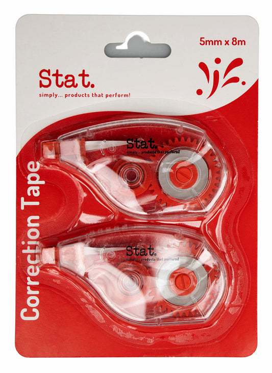 Correction Tape Stat 5mmx8m Pk2