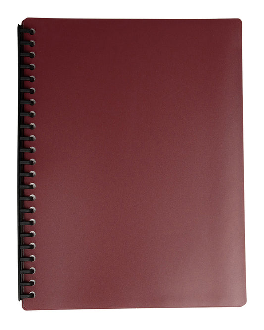 Display Book Maroon 20pkt Refillable