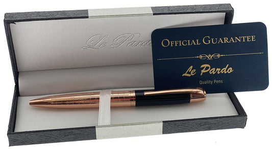 Le Pardo Pen Black And Rose Gold