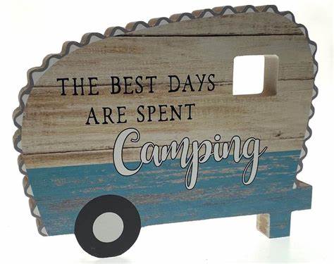 Caravan Plaque - The Best Days Are Spent Camping