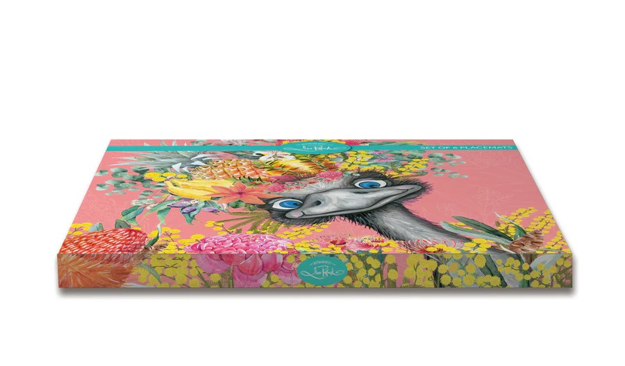 Lisa Pollock Placemat Set - Emu Sings