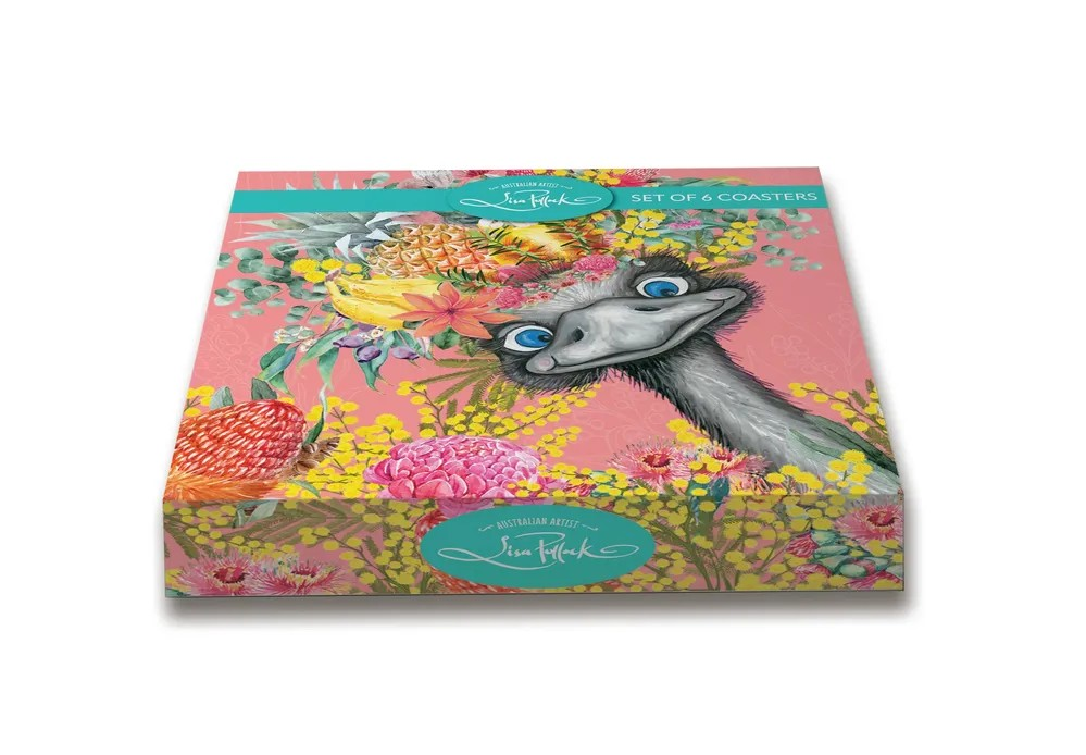 Coaster Set - Emu Sing