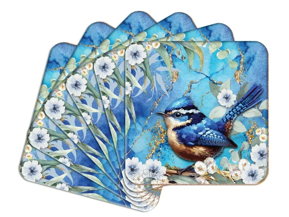 Coaster Set - Cheeky Wrens