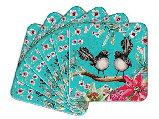 Coaster Set - Willy Wagtail