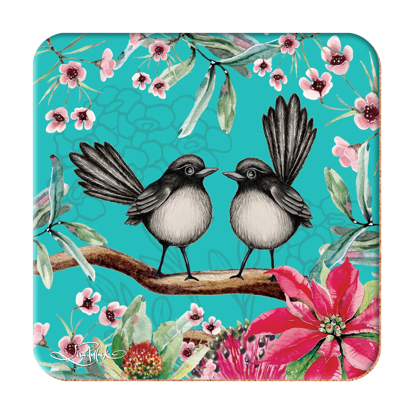 Coaster Set - Willy Wagtail