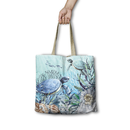 Lp Reusable Shopping Bag - Reef Turtles