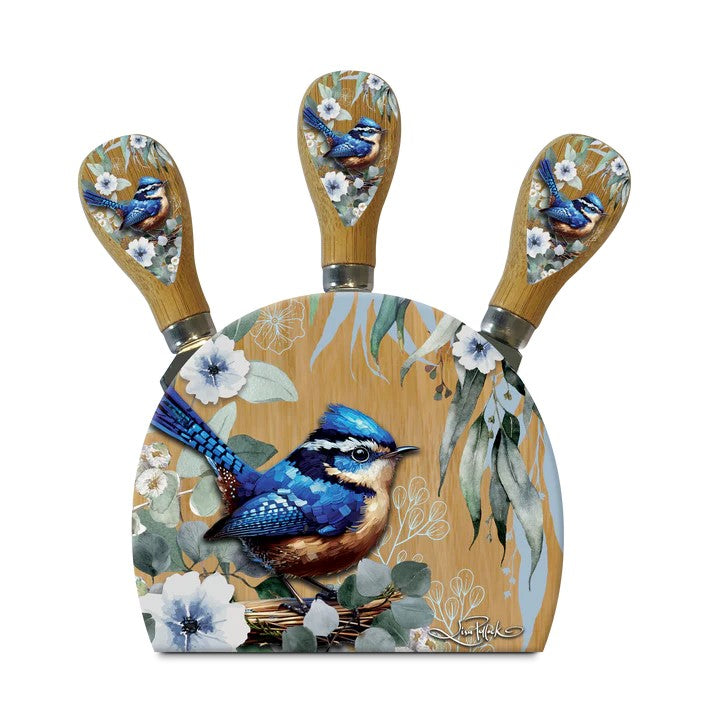 Cheeky Wren Cheese Knife Block
