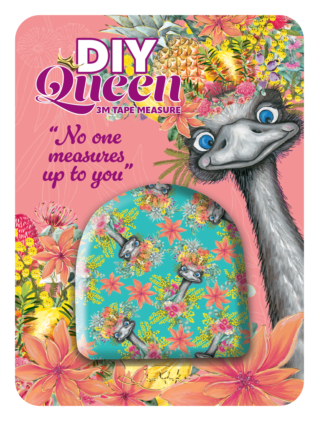 Tape Measure - Diy Queen - Happy Emu