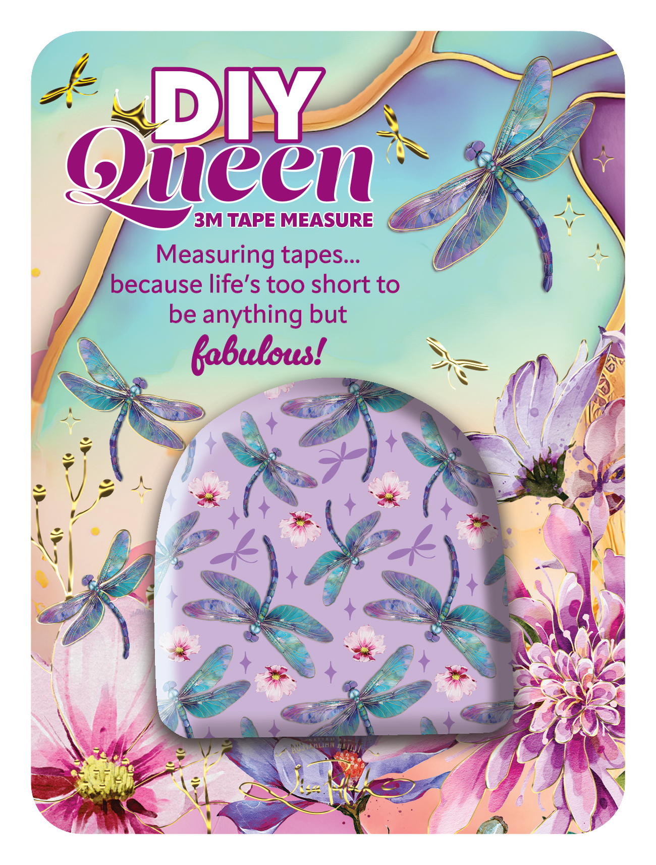 Tape Measure - Diy Queen - Delightfull Dragon Flies