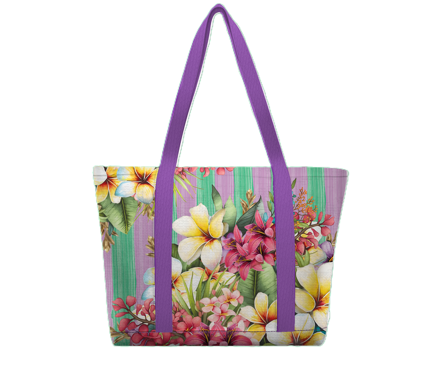 Large Tote Cooler Bag - Paradise Bloom