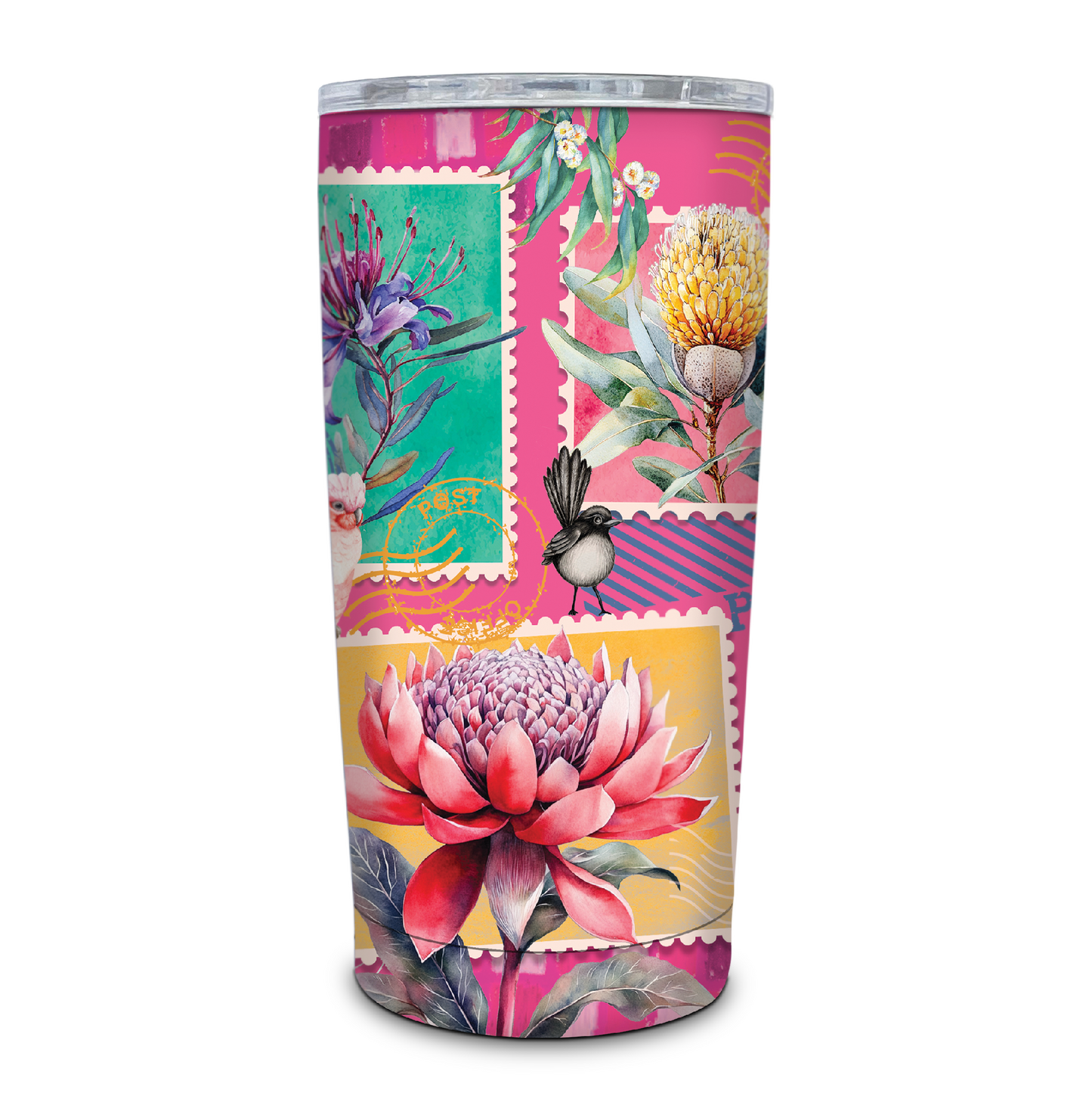 Travel Mug Double Walled Stainless Steel - Pretty Postage