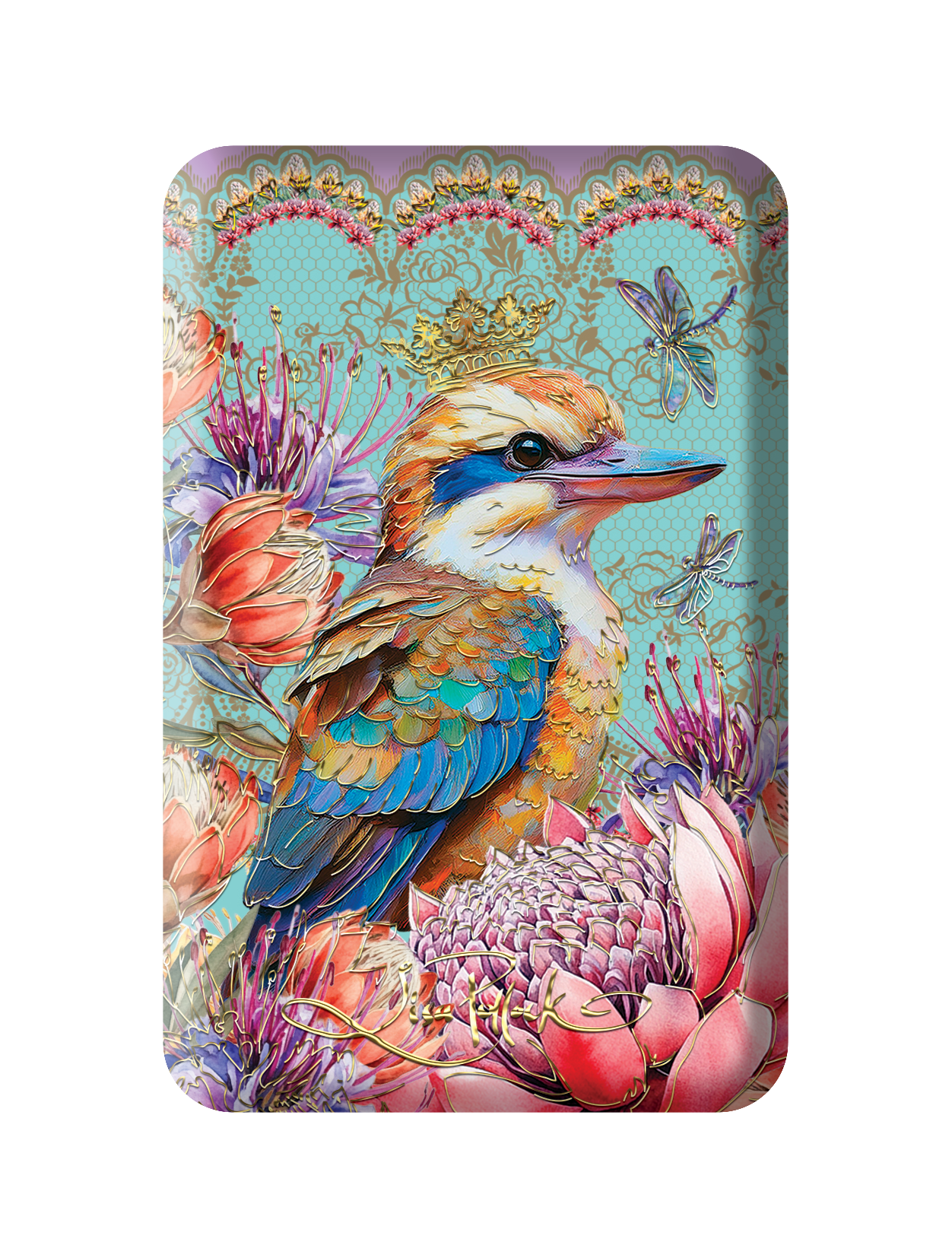 Small Jewellery Case W/ Gold Foil Cover