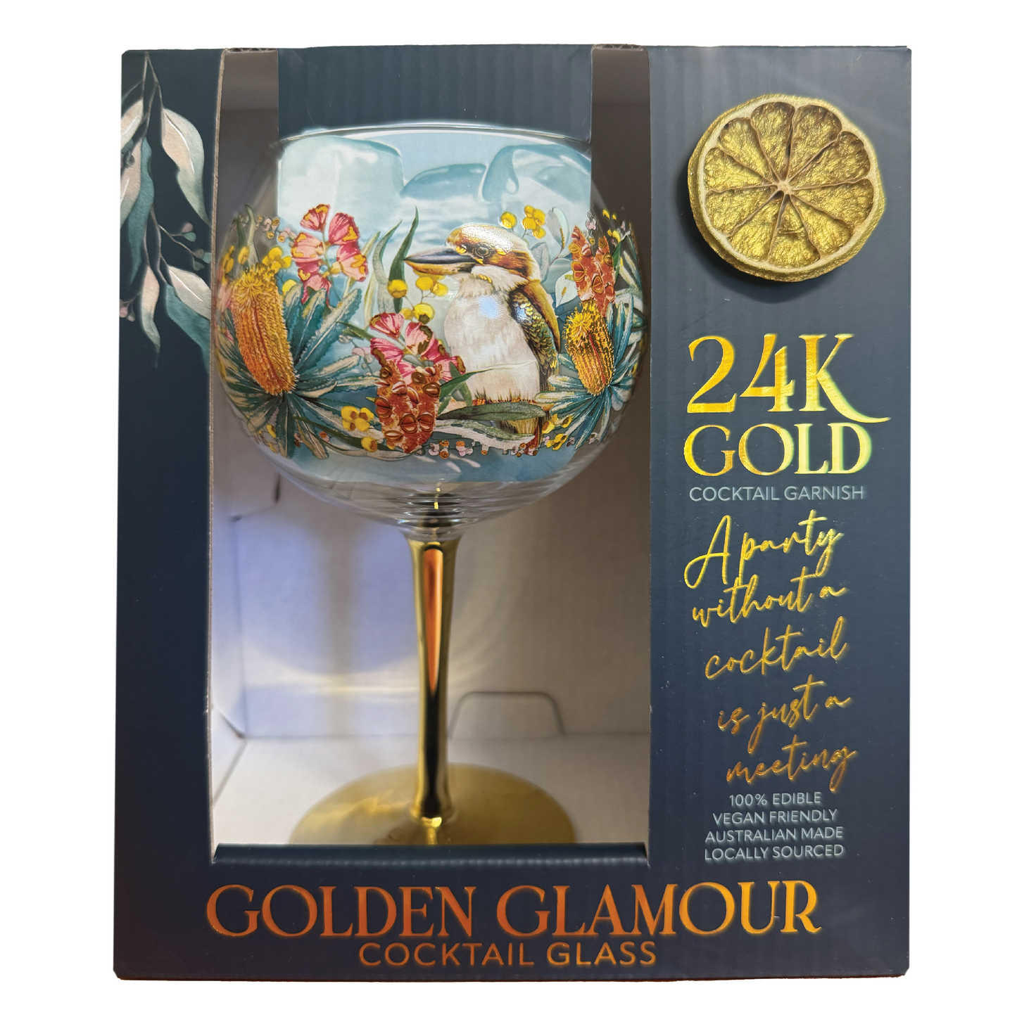 Golden Glamour Glass - Vintage Kookas