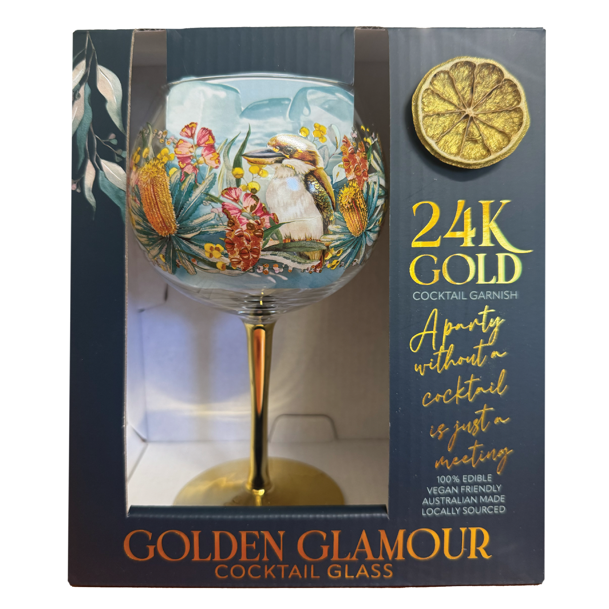 Golden Glamour Glass - Vintage Kookas