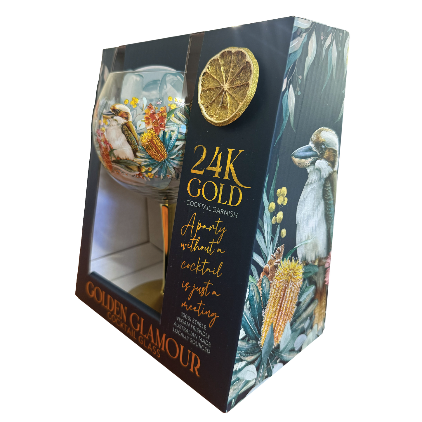 Golden Glamour Glass - Vintage Kookas