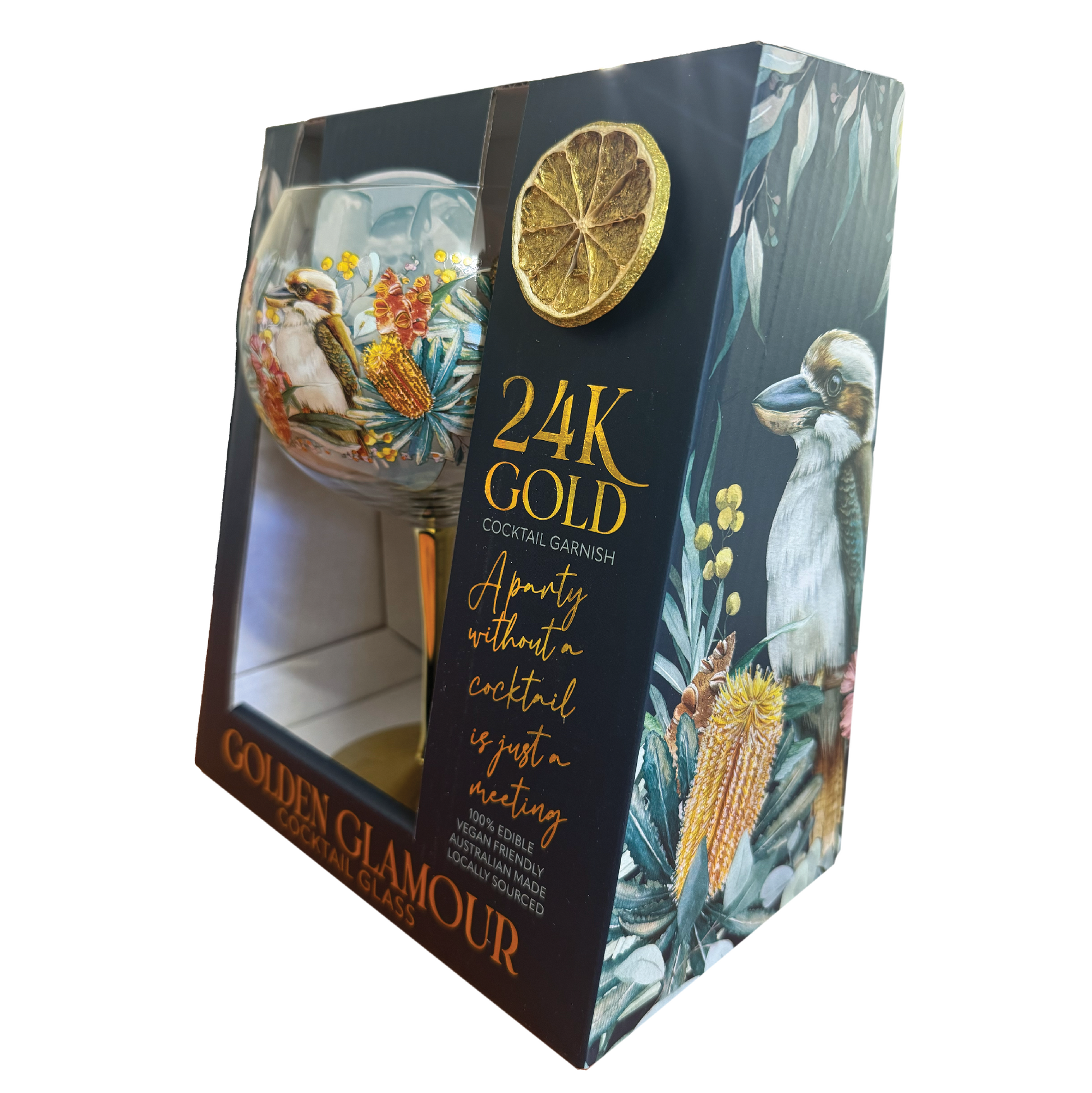 Golden Glamour Glass - Vintage Kookas