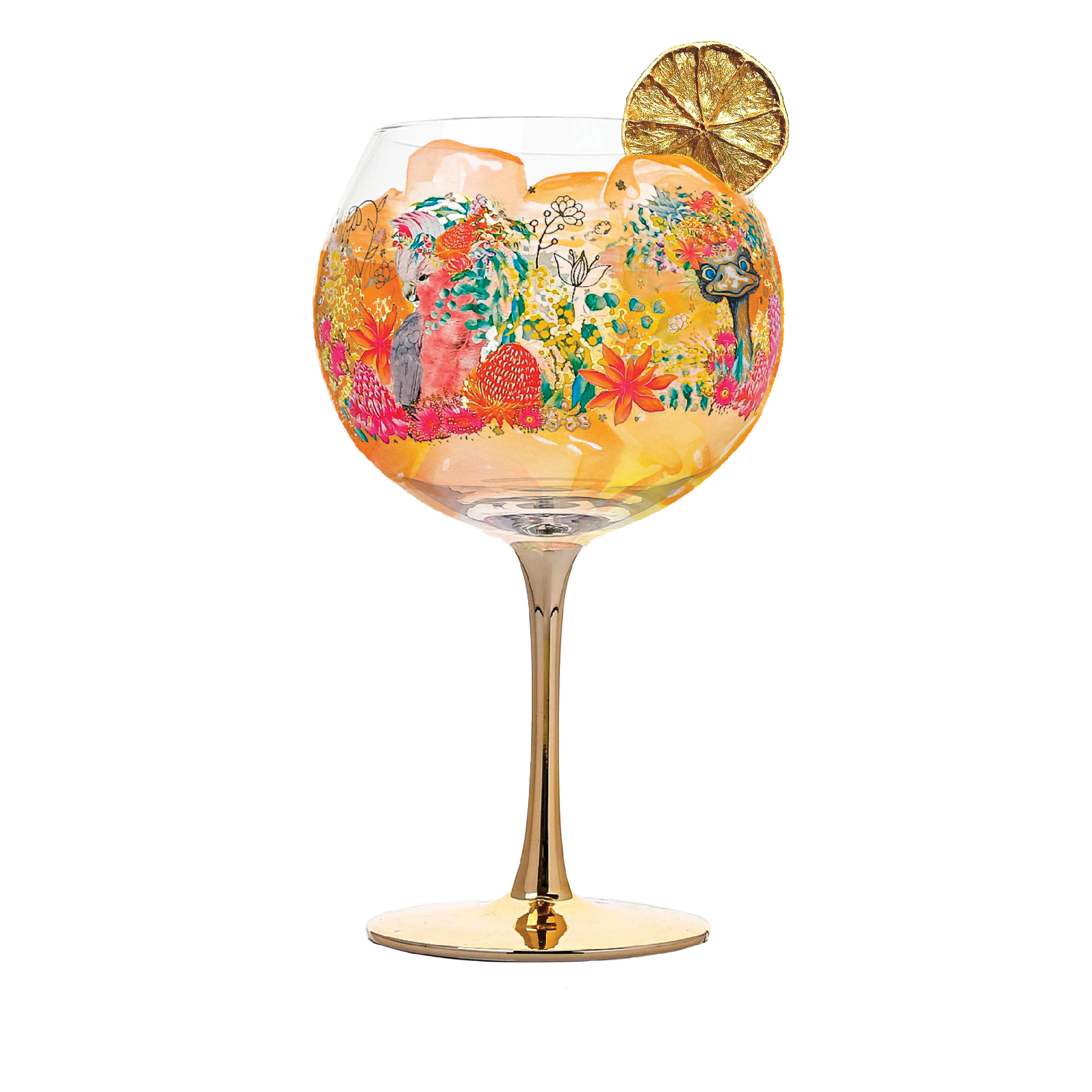 Golden Glamour Glass - Emu