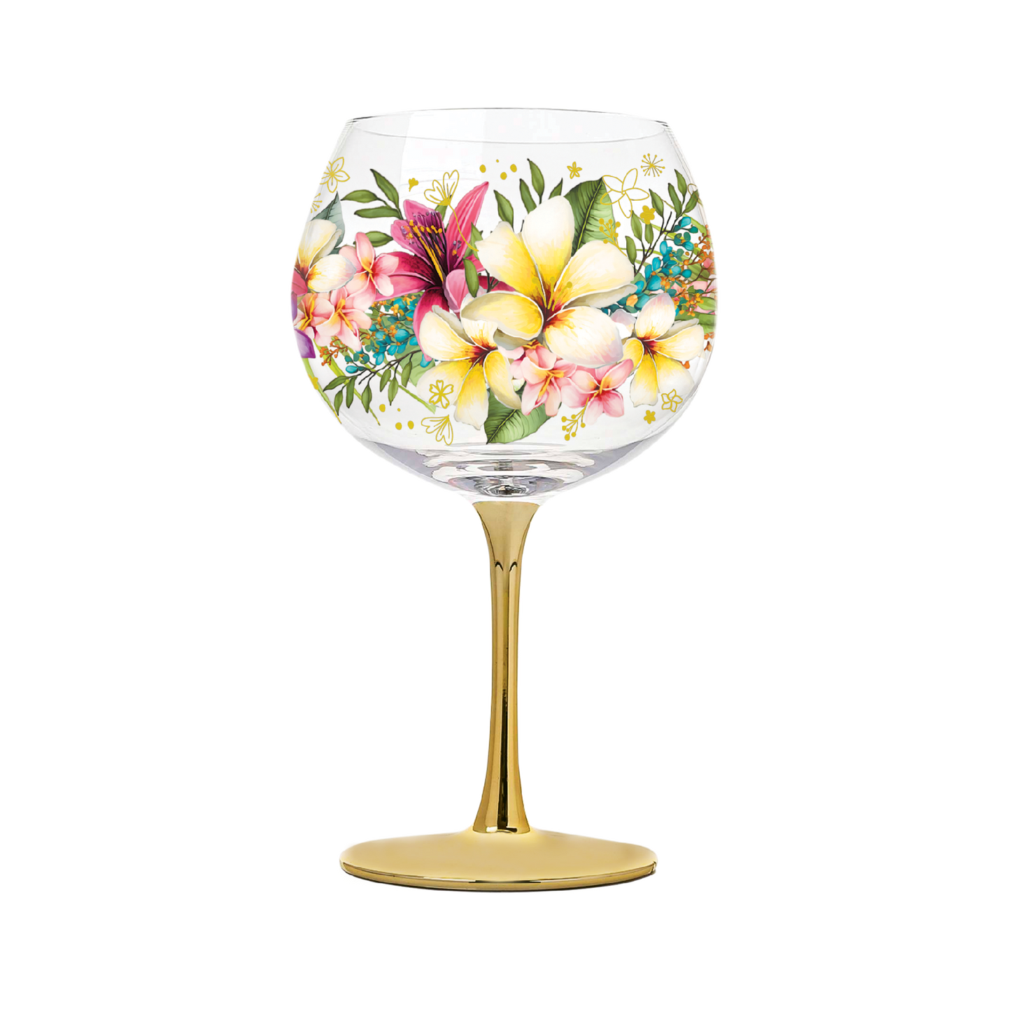 Golden Glamour Glass -  Paradise Bloom