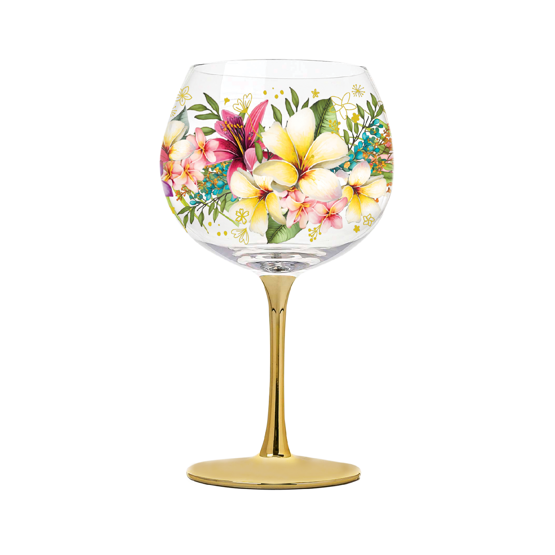 Golden Glamour Glass -  Paradise Bloom