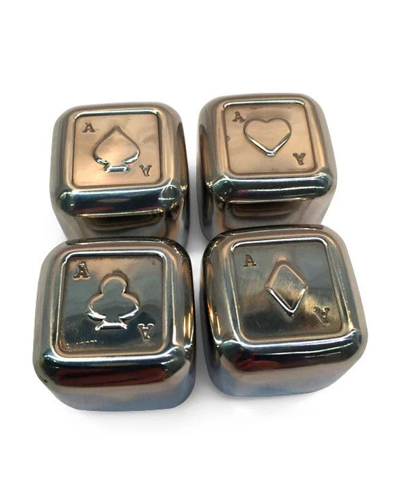 Men's Republic Playing Cards Suits Ice Cubes - 4 Piece