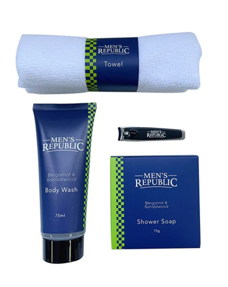 Men's Republic Grooming Kit - 4pc Body Wash With Nail Clipper