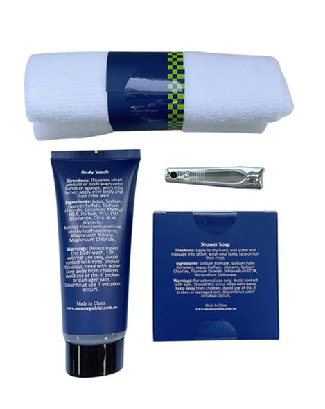 Men's Republic Grooming Kit - 4pc Body Wash With Nail Clipper