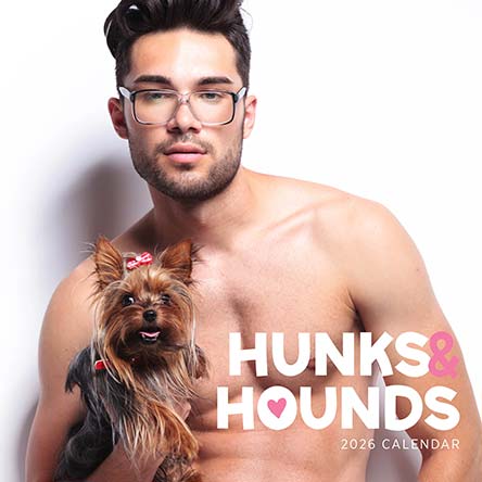Hunks & Hounds Calendar: 2026
