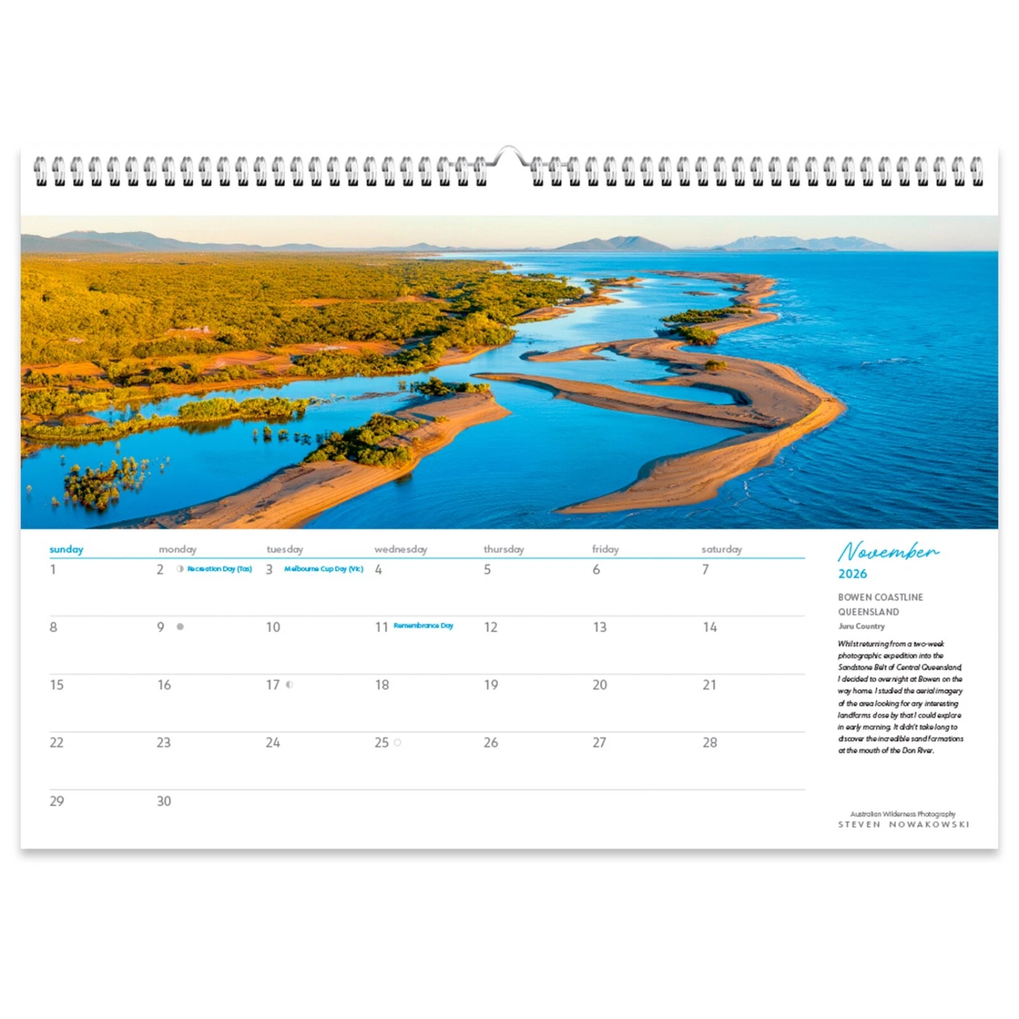 Wild Places Of Australia Wall Calendar: 2026